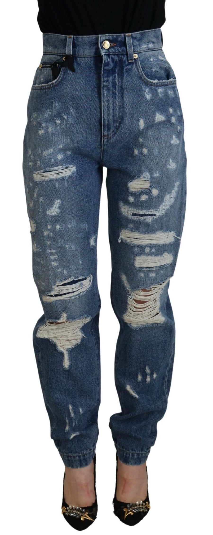 Dolce & Gabbana 80% Cotton jeans in blue