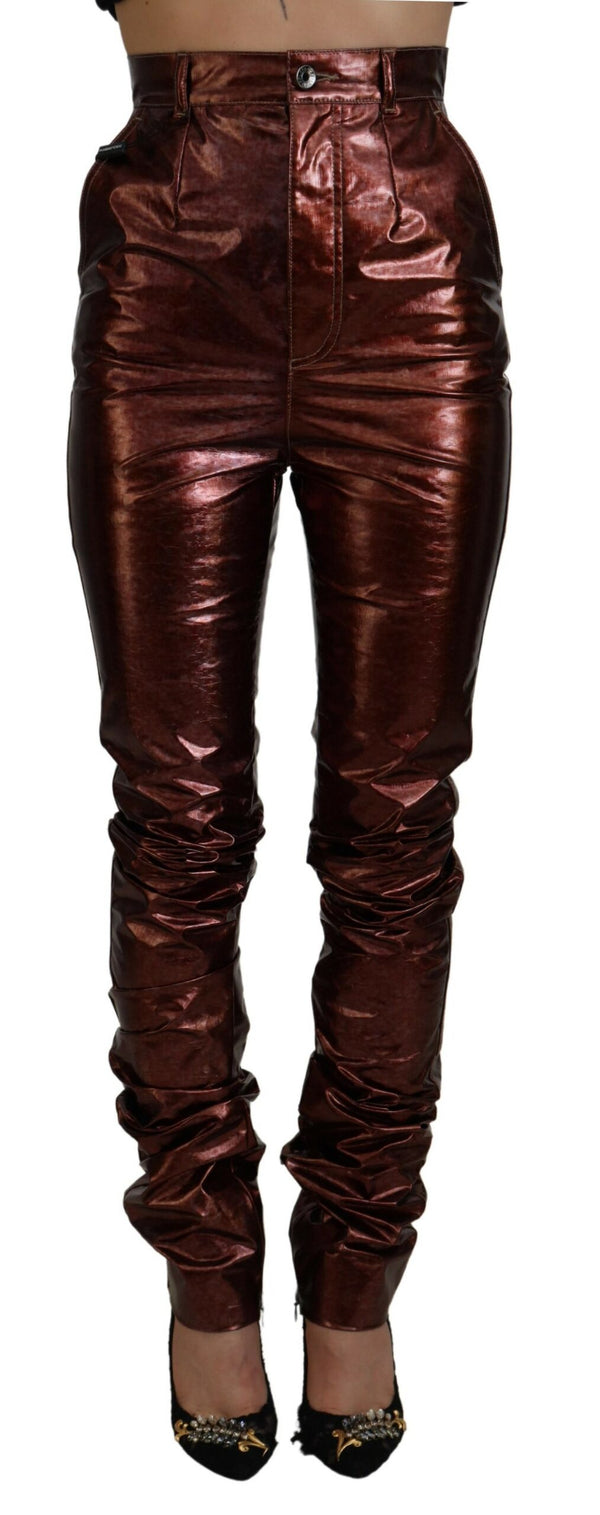 Dolce & Gabbana 100% Polyester jeans in bronze