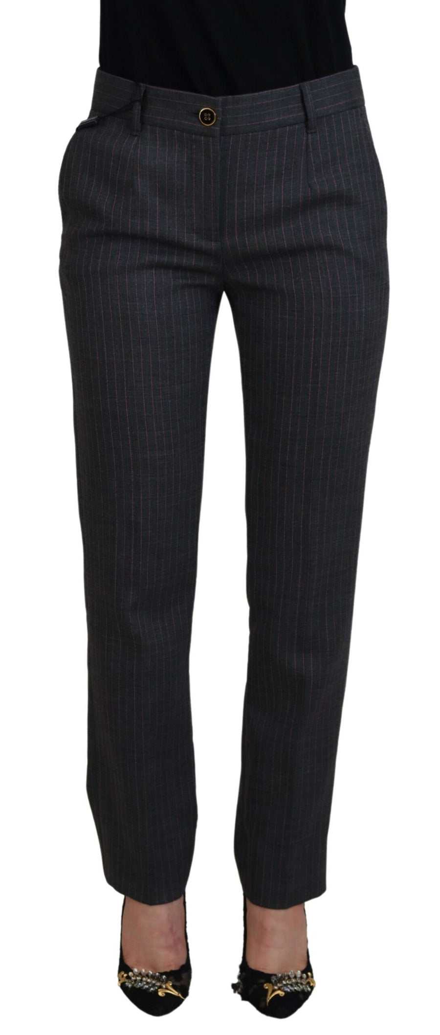 Dolce & Gabbana 98% Virgin Wool trousers in gray