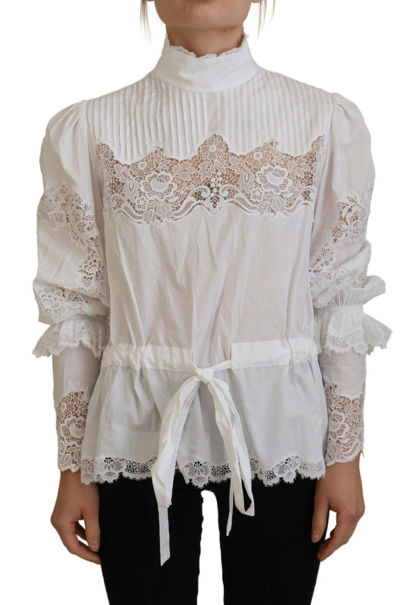 Dolce & Gabbana 85% Cotton blouse in white