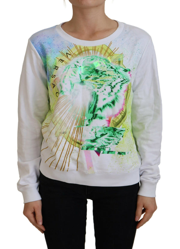 Versace Jeans 100% Cotton sweatshirt in white
