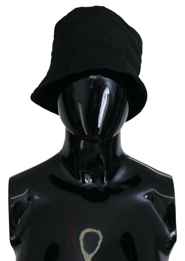 Dolce & Gabbana HAT9456 100% Nylon bucket hat in black