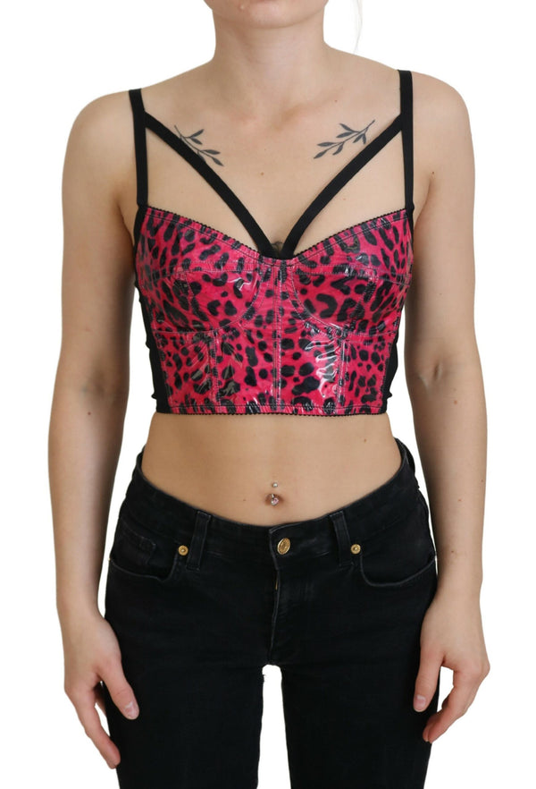 Dolce & Gabbana 58% Polyamide bustier top in pink