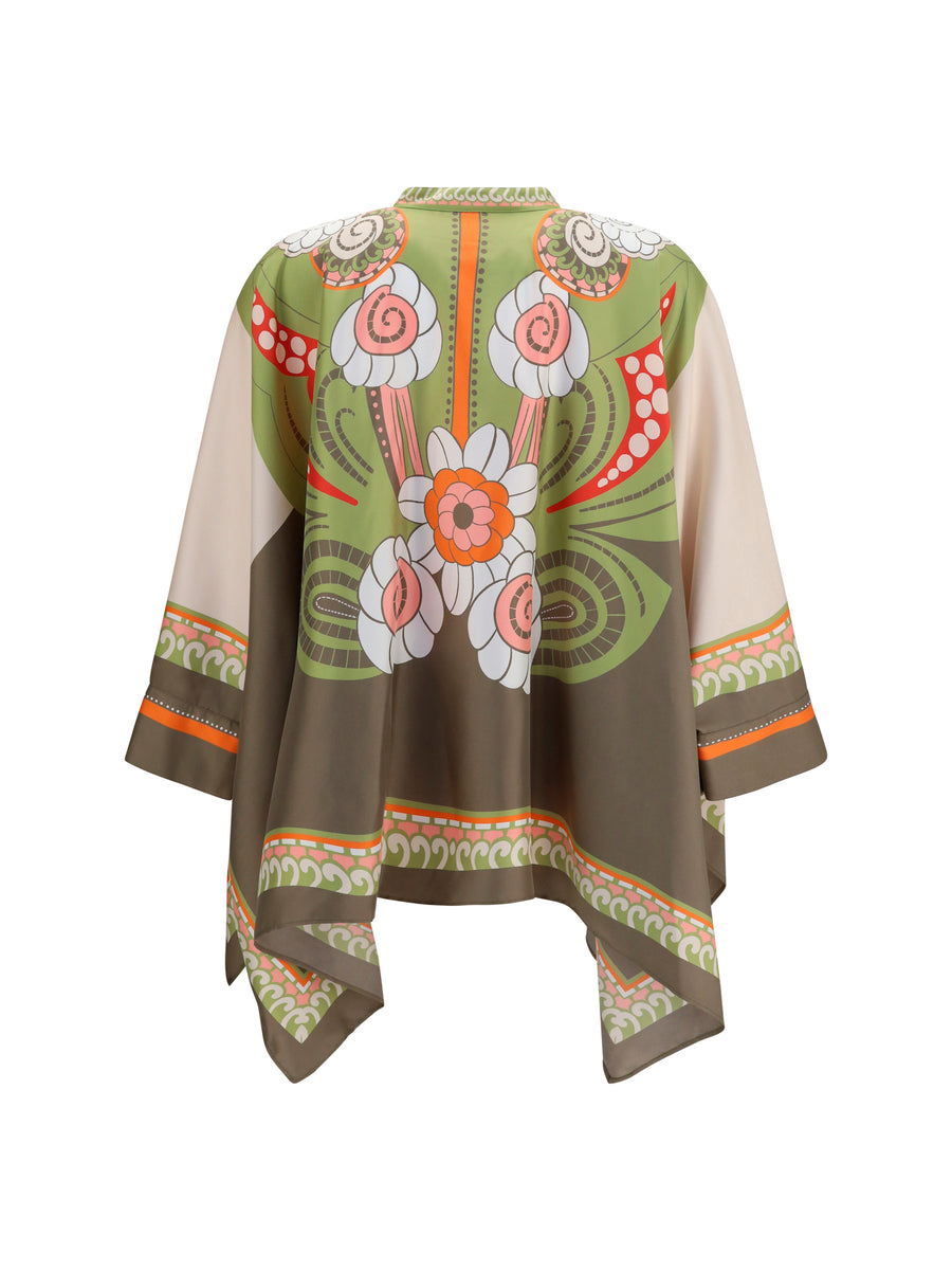 Shirt Printed Silk Scarf Multicolour