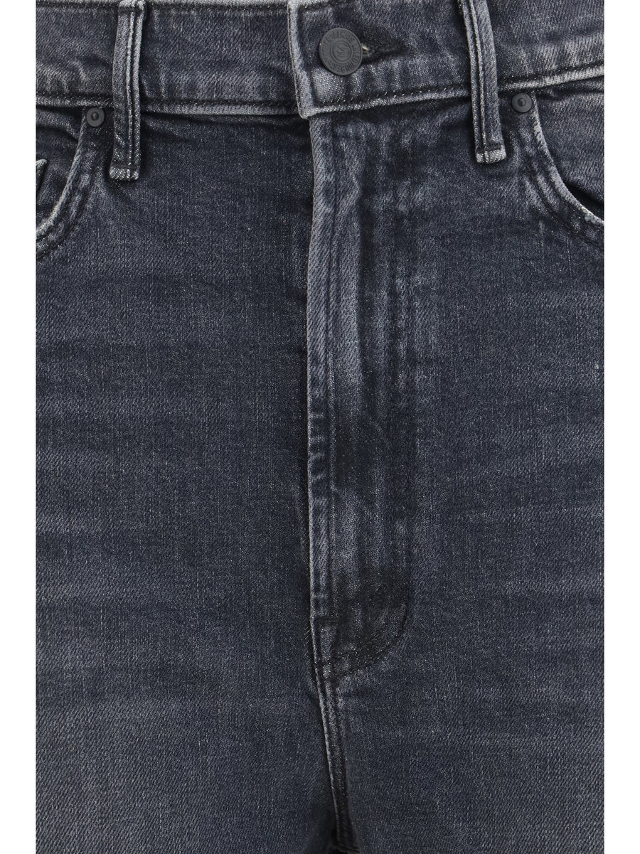 Jeans Half Pipe Frayed Flood Cuff Red Cotton