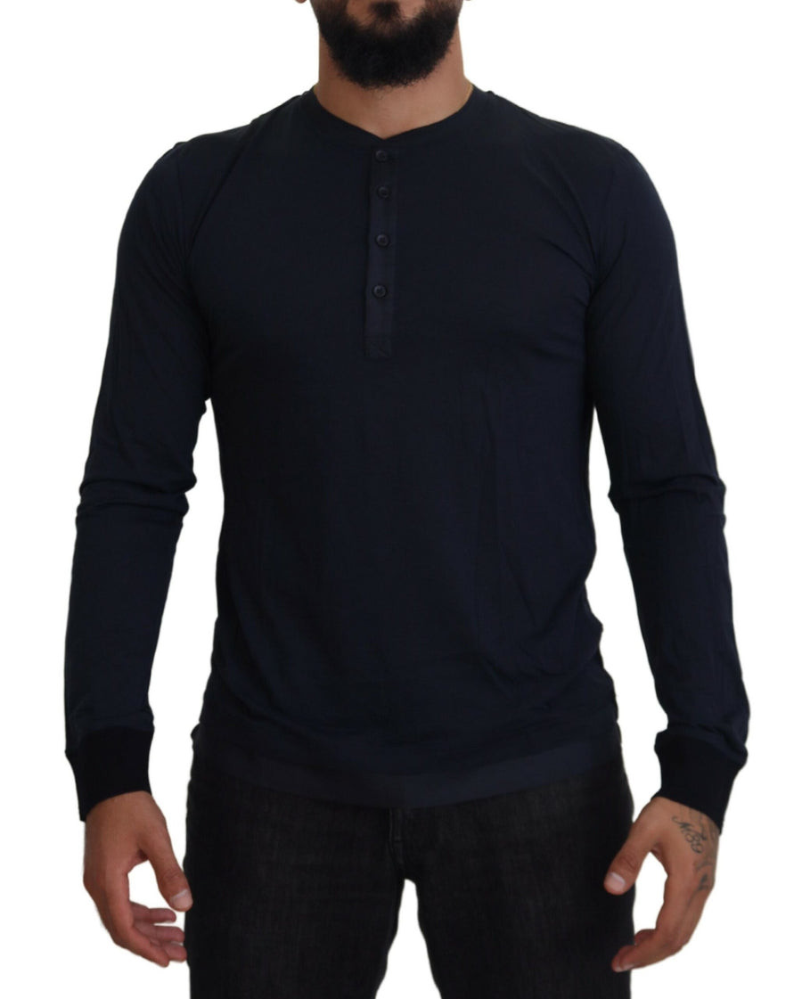 Dolce & Gabbana 72% Cotton 28% Silk sweater in navy