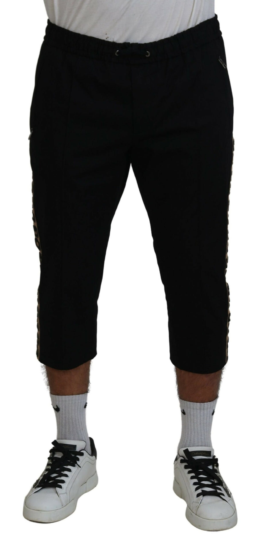 Dolce & Gabbana 99% Cotton cargo shorts in black