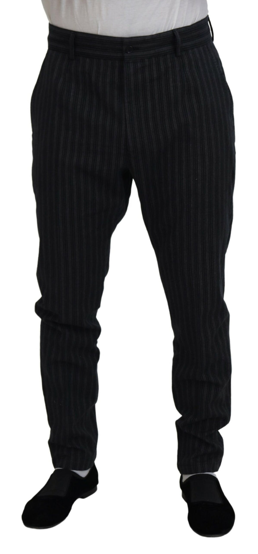 Dolce & Gabbana 76% Cotton 22% Virgin Wool 2% Elastane trousers in gray