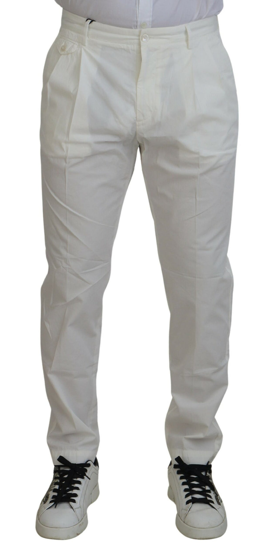 Dolce & Gabbana 100% Cotton chino in white