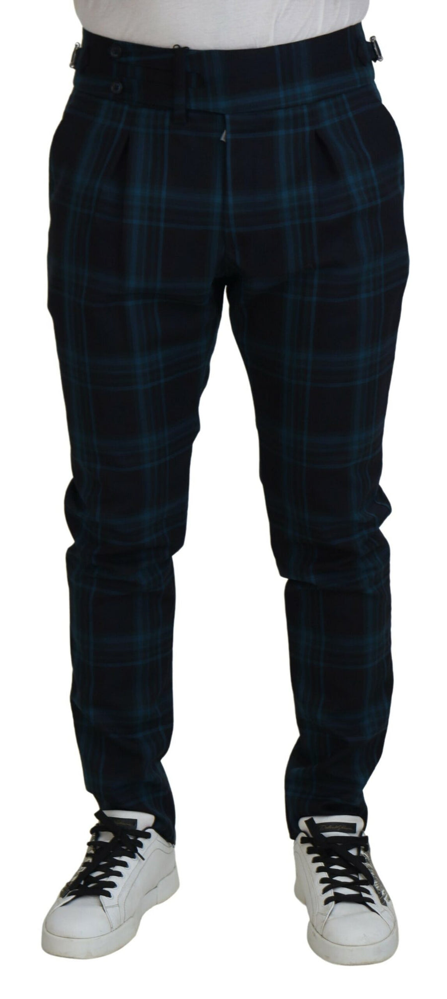 Dolce & Gabbana 100% Wool trousers in navy