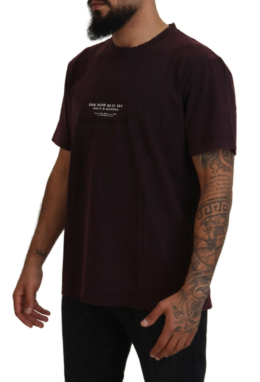 Dolce & Gabbana 100% Cotton t-shirt in bordeaux