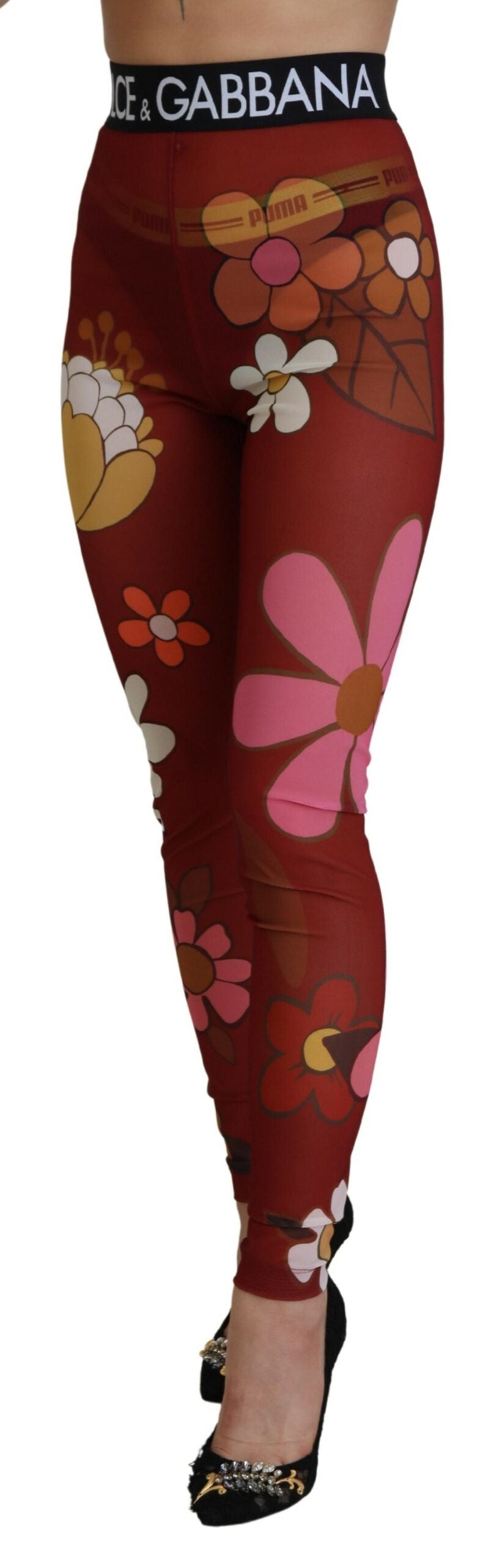 Dolce & Gabbana 80% PA leggings in red