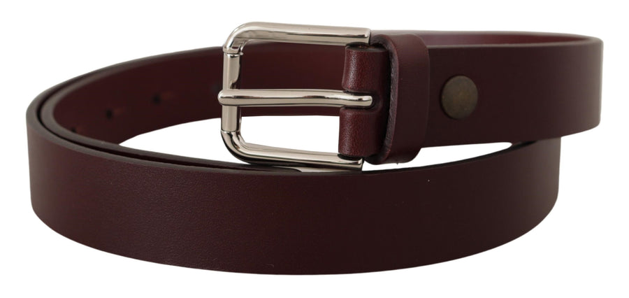 Dolce & Gabbana Leather belt in maroon