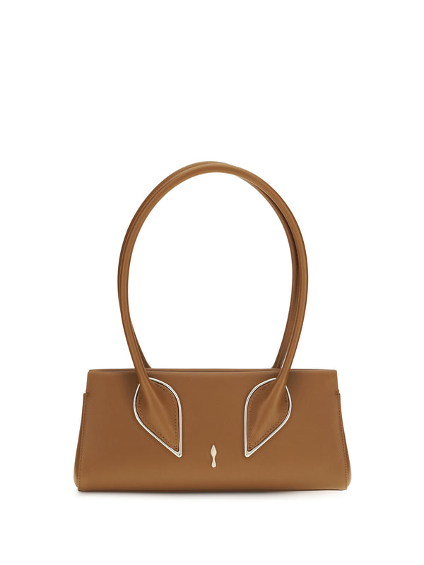 Christian Louboutin 100% calf leather (Bos Taurus) shoulder bag in brown