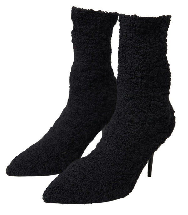 Dolce & Gabbana Virgin Wool boot in black