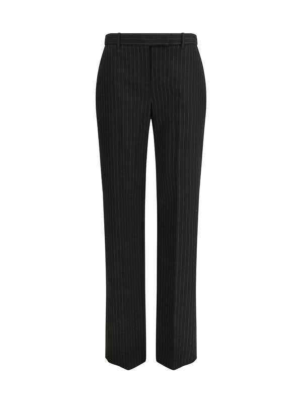 Alexander McQueen 100% Wool Ovis Aries trousers in black