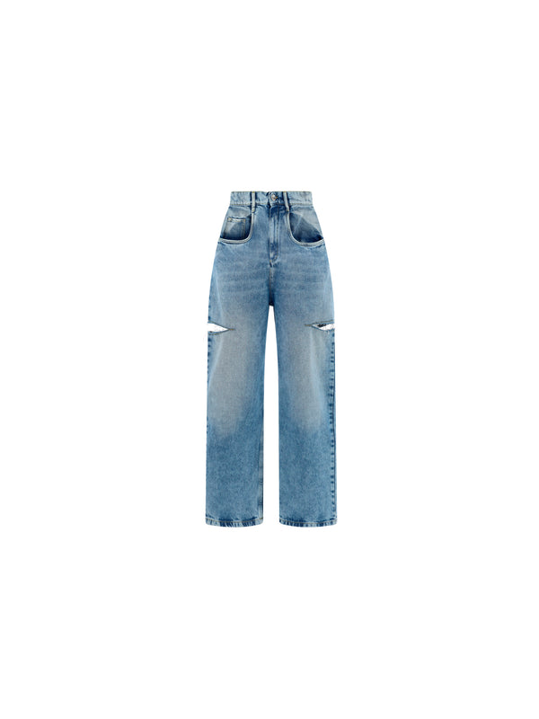 Maison Margiela 100% cotton jeans in blue