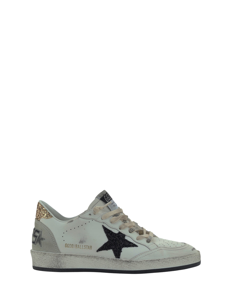 Golden Goose 50% goatskin leather sneaker in white