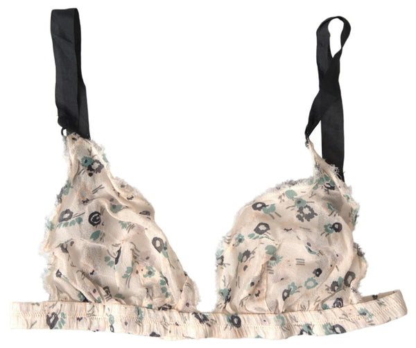 Costume National Cotton bikini bra in beige