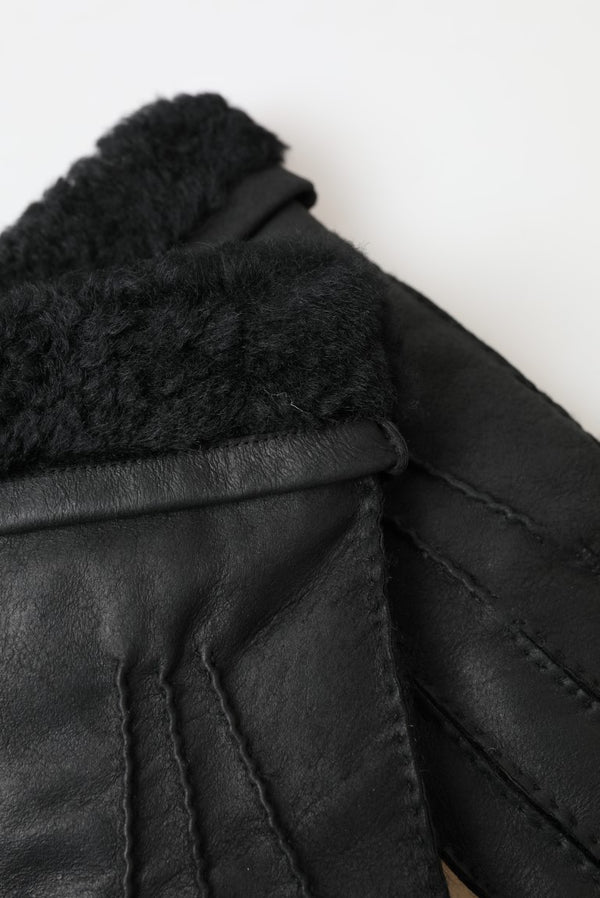Dolce & Gabbana 100% Leather gloves in black