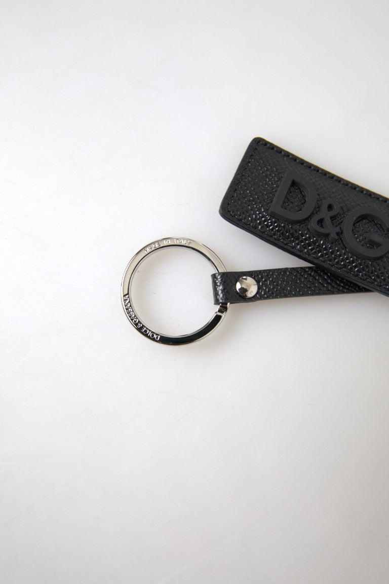 Dolce & Gabbana Leather key case in black