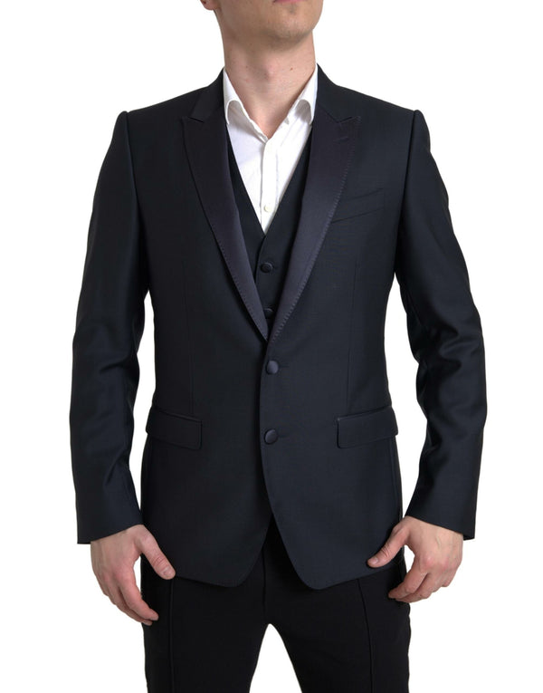 Dolce & Gabbana 87% Virgin Wool suit in blue
