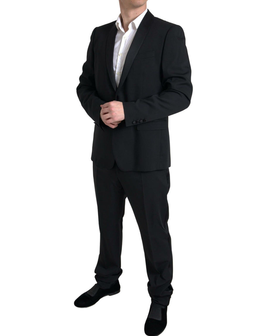 Dolce & Gabbana 94% Virgin Wool pant suit in black