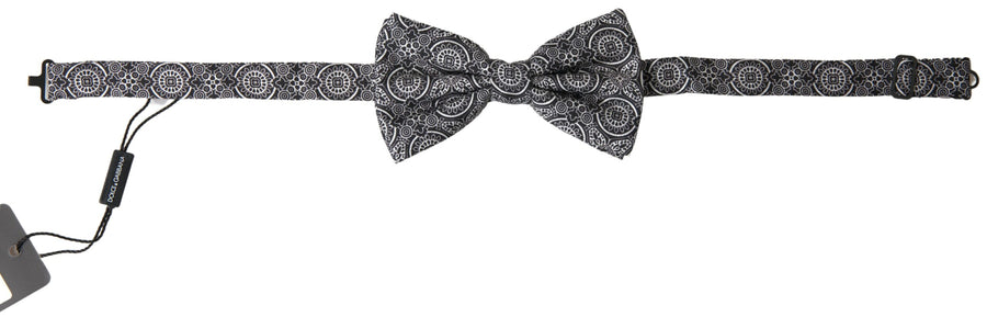 Dolce & Gabbana 100% Silk bow tie in black