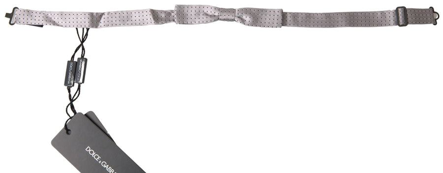 Dolce & Gabbana 100% Silk bow tie in gray