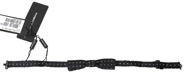 Dolce & Gabbana 100% Silk bow tie in black