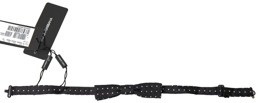 Dolce & Gabbana 100% Silk bow tie in black