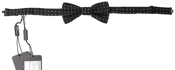 Dolce & Gabbana 100% Silk bow tie in black