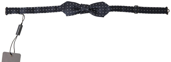 Dolce & Gabbana 100% Silk bow tie in blue