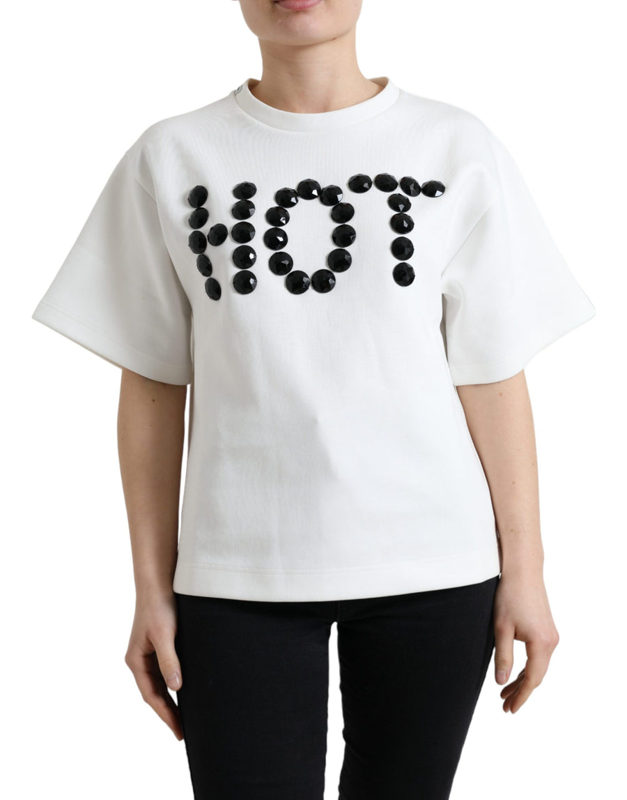 Dolce & Gabbana 71% Cotton 29% Polyester (stretch) t-shirt in white