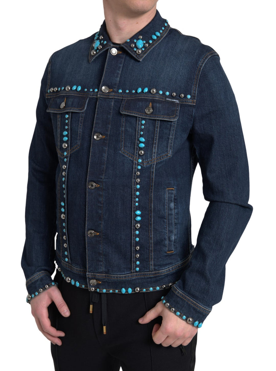 Dolce & Gabbana 98% Cotton 2% Elastane jacket in blue