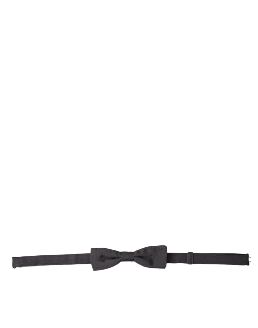 Dolce & Gabbana 100% Silk bow tie in gray