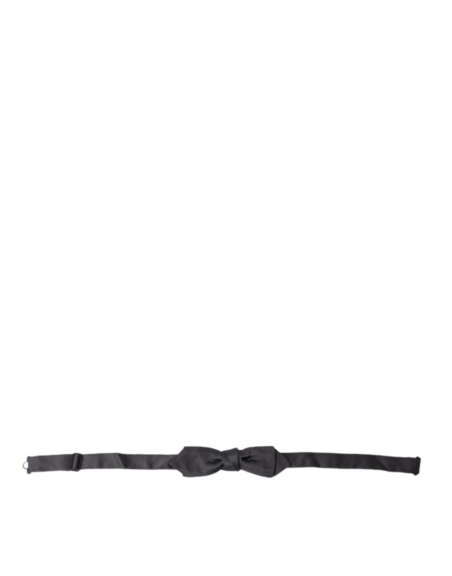 Dolce & Gabbana 100% Silk bow tie in gray