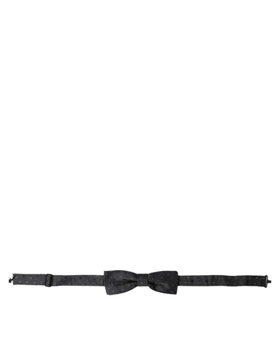 Dolce & Gabbana 100% Silk bow tie in gray