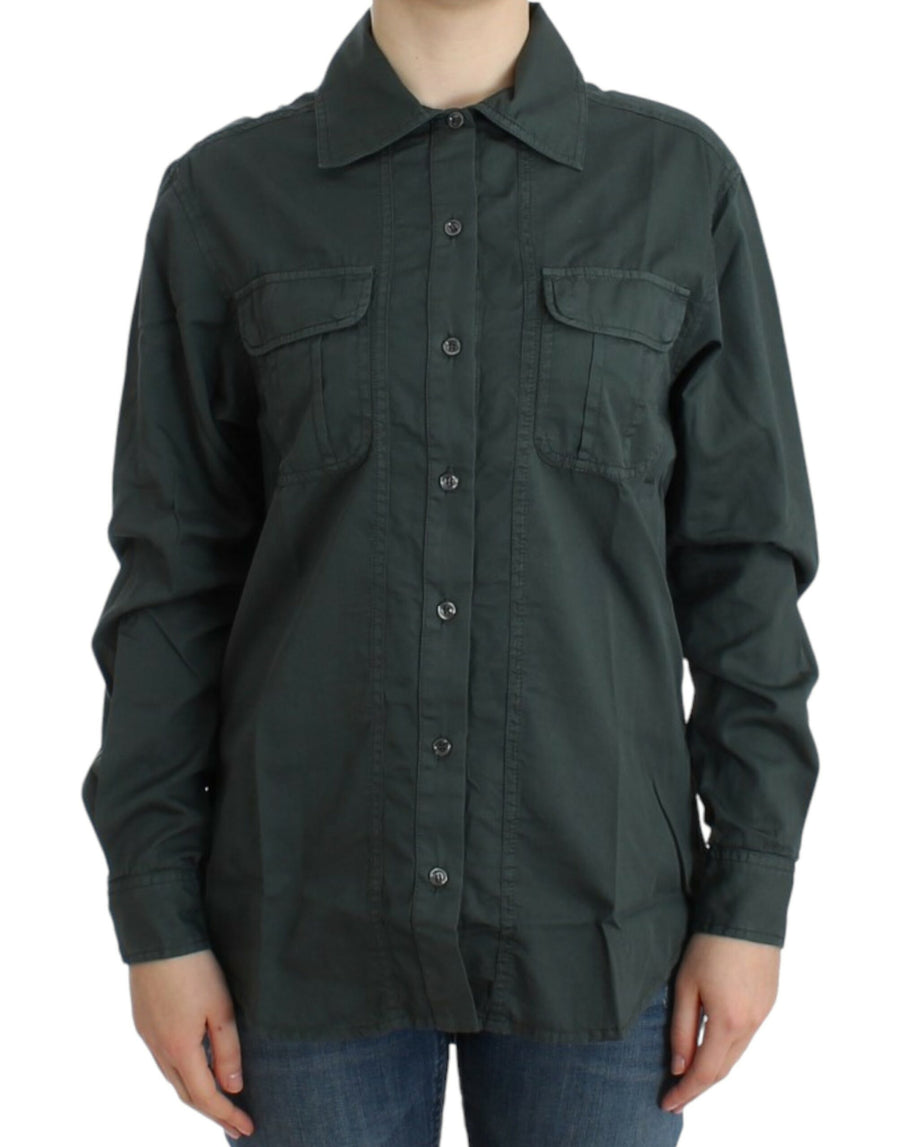 Roberto Cavalli 100% Cotton shirt in gray