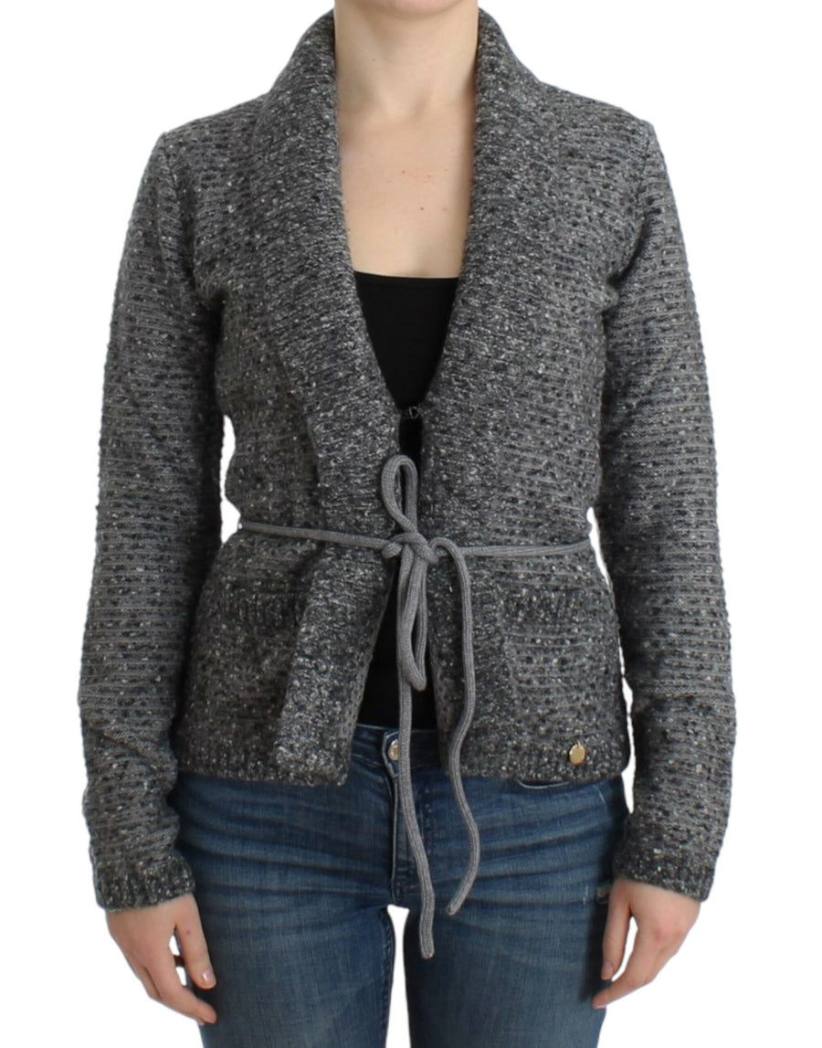 Roberto Cavalli 45% Virgin Wool cardigan in gray