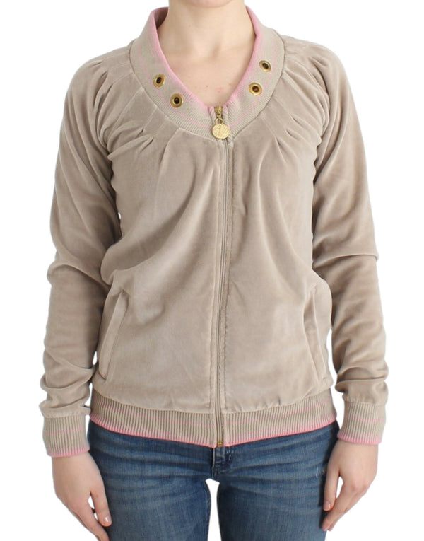 Roberto Cavalli 80% Cotton cardigan in beige