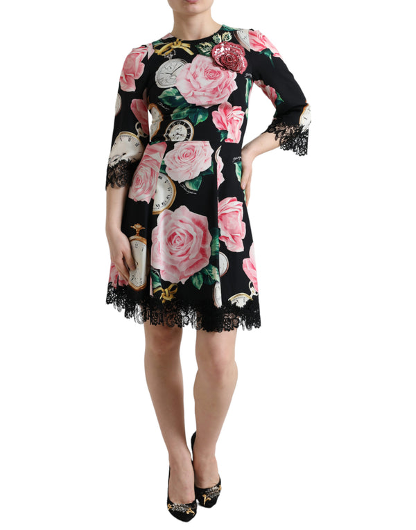Dolce & Gabbana 81% Silk dress in black