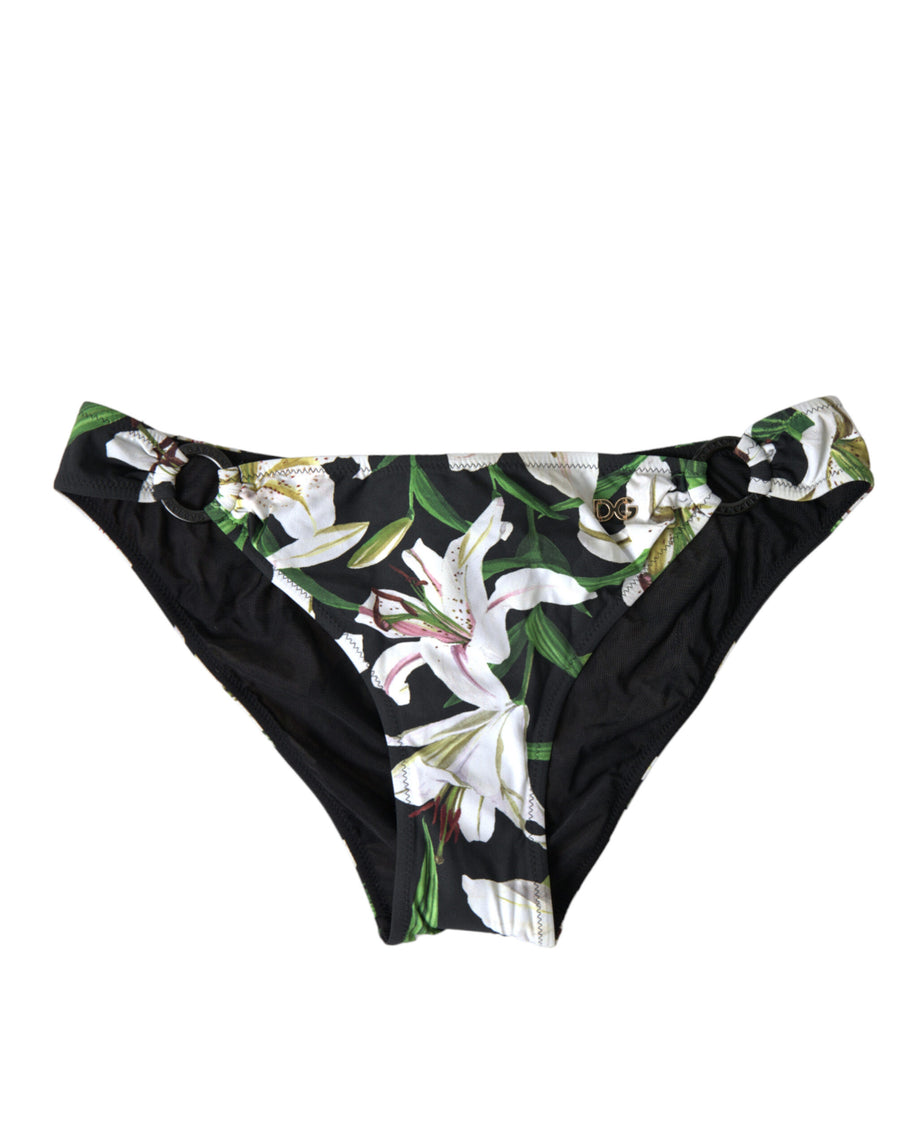 Dolce & Gabbana 75% Nylon bikini bottom in black