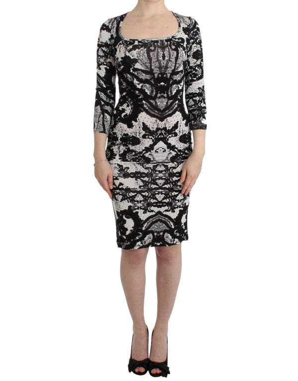 Roberto Cavalli 90% Viscose dress in black