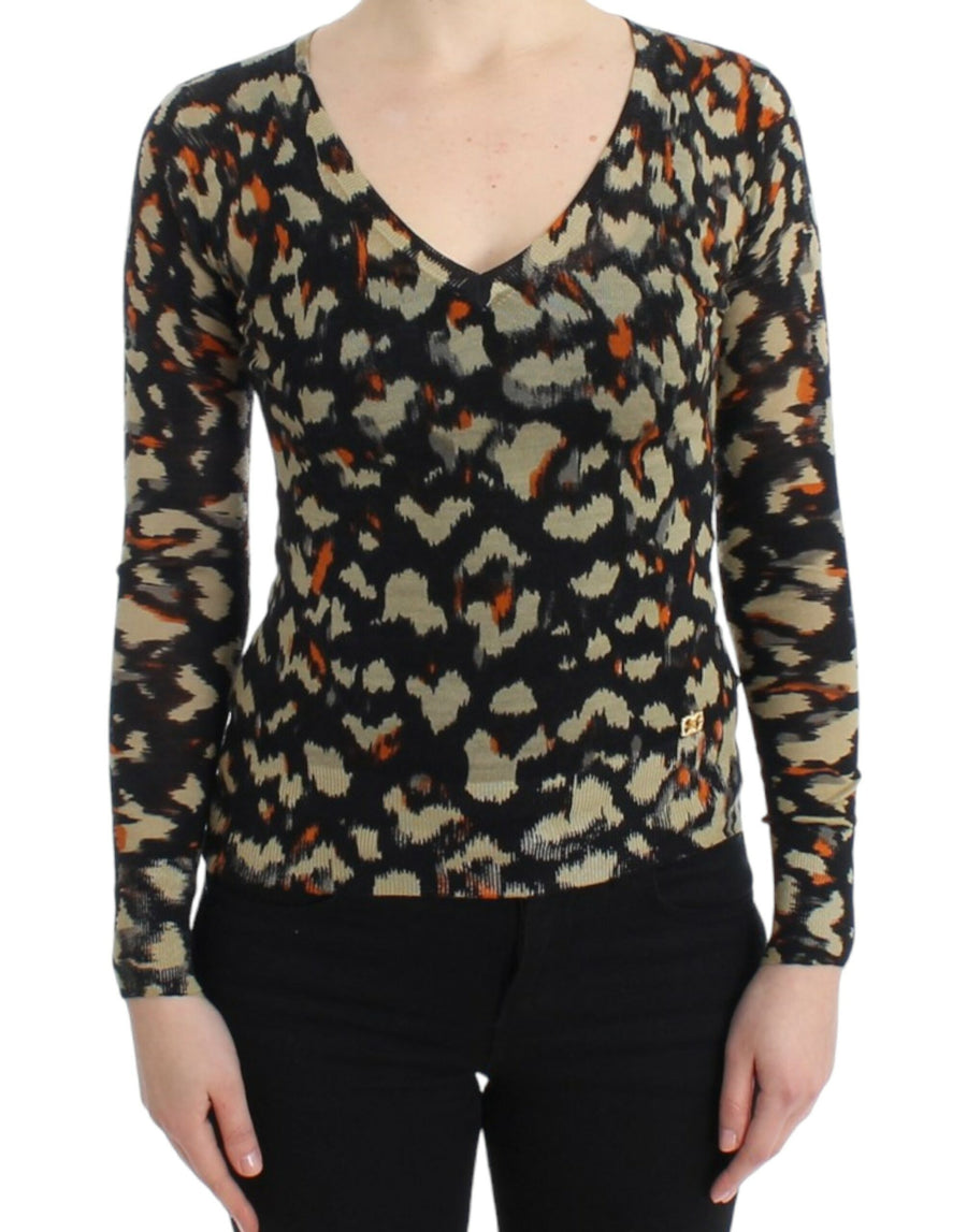 Roberto Cavalli 100% Virgin Wool sweater in black