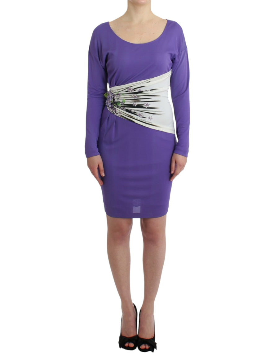 Roberto Cavalli 100% Viscose dress in purple