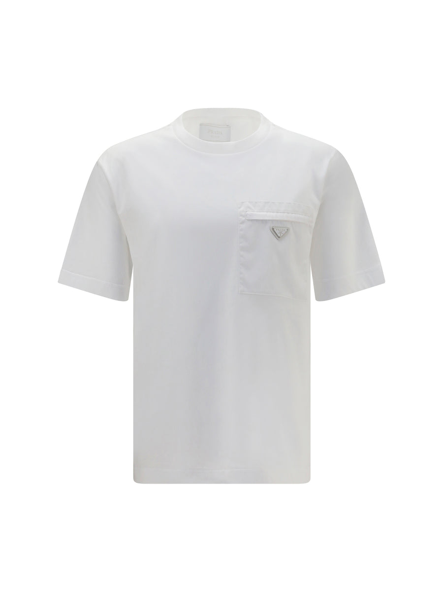 T-Shirt With Pocket White Cotton T-shirts