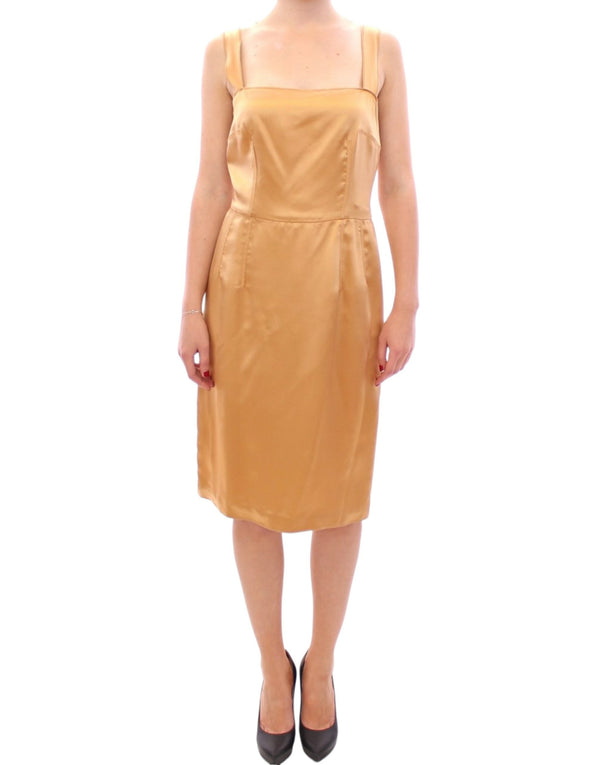 Dolce & Gabbana 100% Silk dress in bronze