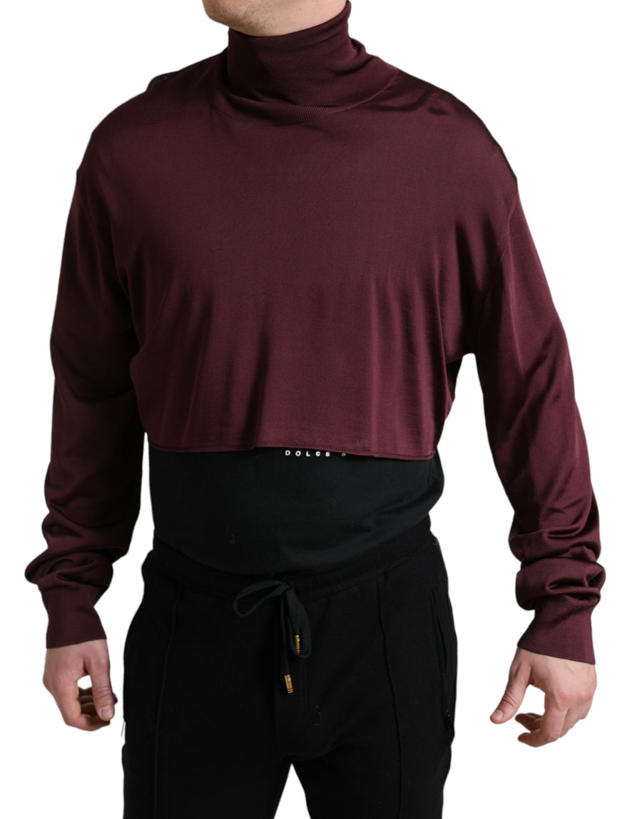 Dolce & Gabbana 100% Viscose sweater in maroon