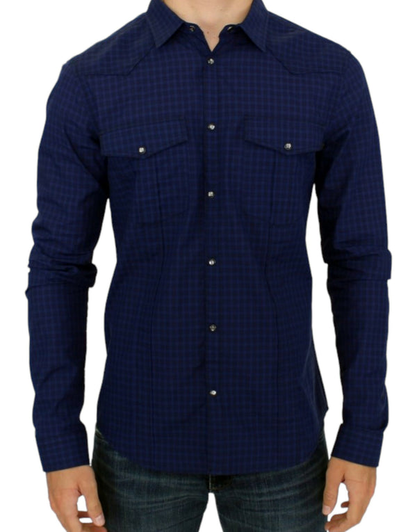 Costume National 100% Cotton shirt in navy